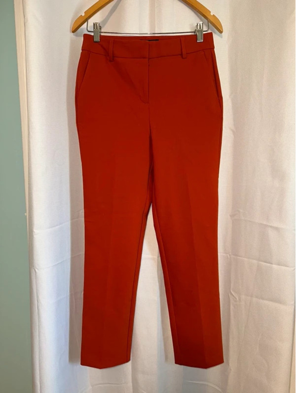 Rachel Zoe Tailored Burnt Orange Boho Gorpcore Dress Pants 2